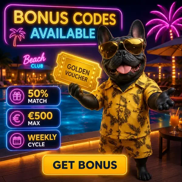 Beach Club Gastgeber präsentiert goldenen Bonus-Gutschein in der BaxterBet Poolside Lounge