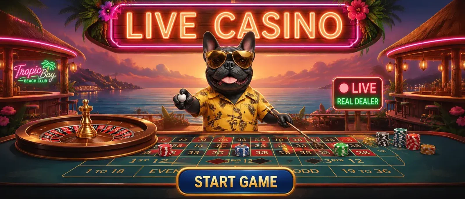 BaxterBet Live Casino Tische